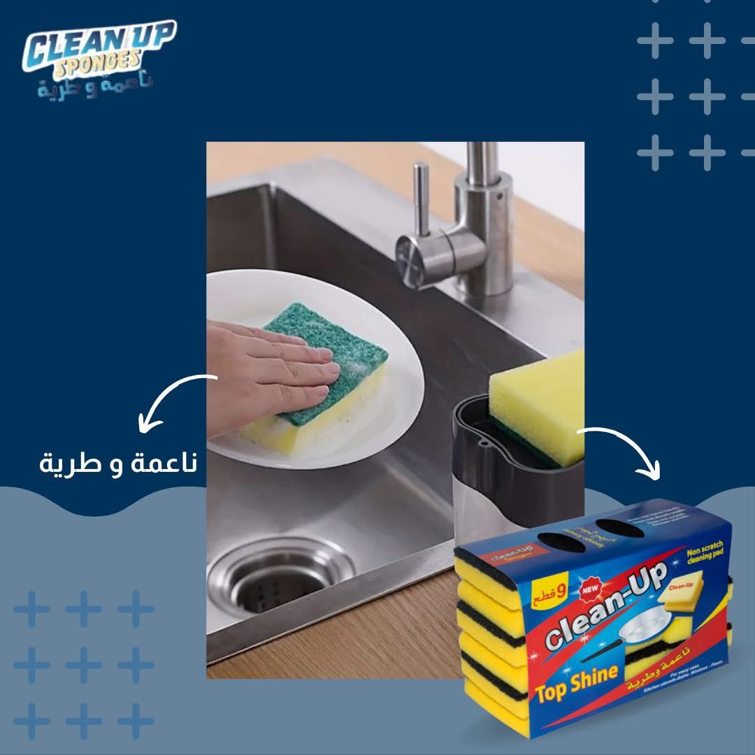 Clean Up Top Shine Sponge (9 pcs Value Pack)